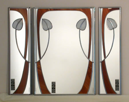 Mantlepiece, mantelpiece, mirror, bud, swirl, golden brown